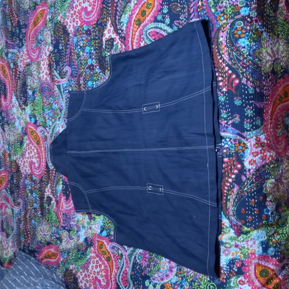 Allison Daley Blue Vest size 18 - Picture 2 of 4
